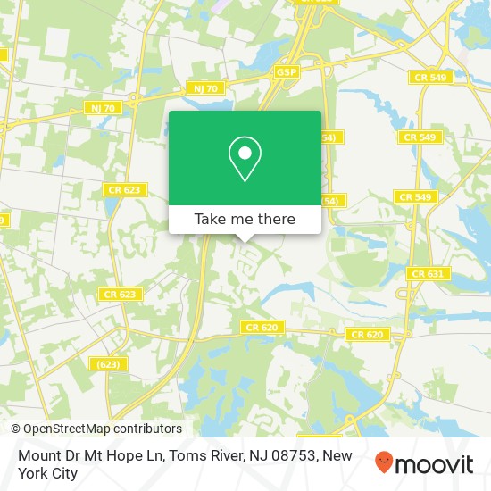 Mount Dr Mt Hope Ln, Toms River, NJ 08753 map