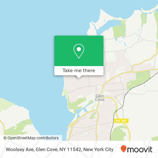 Mapa de Woolsey Ave, Glen Cove, NY 11542