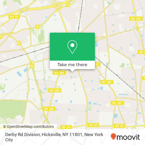 Mapa de Derby Rd Division, Hicksville, NY 11801