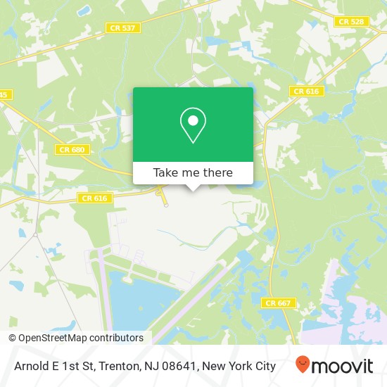Mapa de Arnold E 1st St, Trenton, NJ 08641