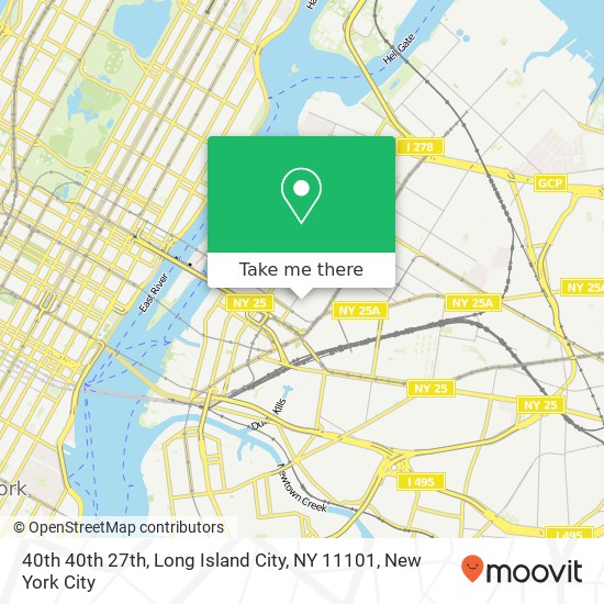 40th 40th 27th, Long Island City, NY 11101 map