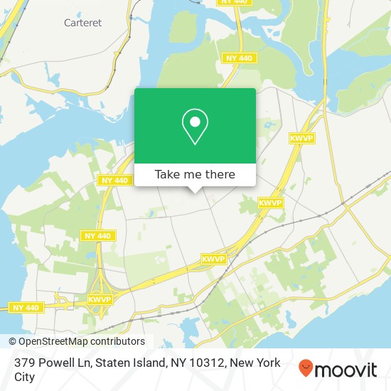 379 Powell Ln, Staten Island, NY 10312 map