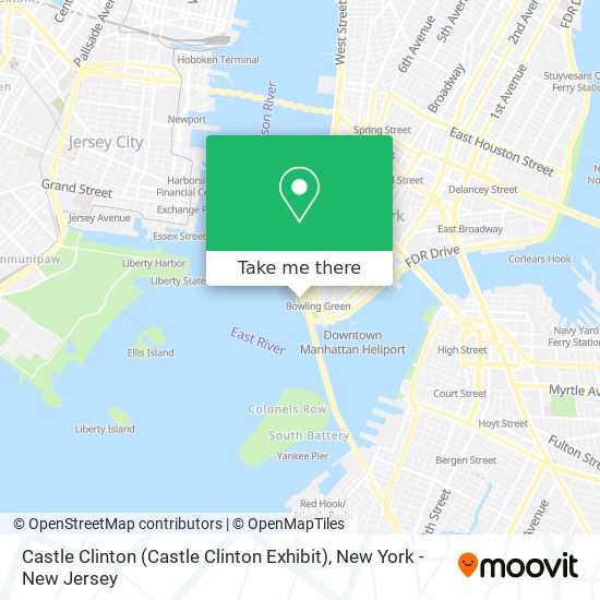 Mapa de Castle Clinton (Castle Clinton Exhibit)