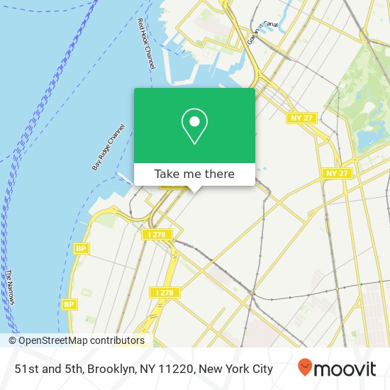 Mapa de 51st and 5th, Brooklyn, NY 11220