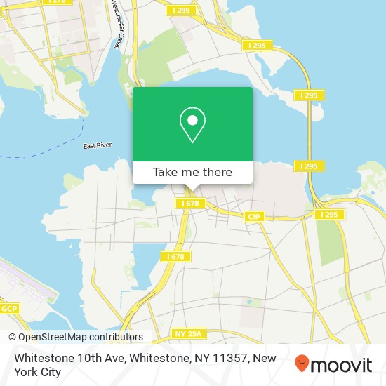 Mapa de Whitestone 10th Ave, Whitestone, NY 11357