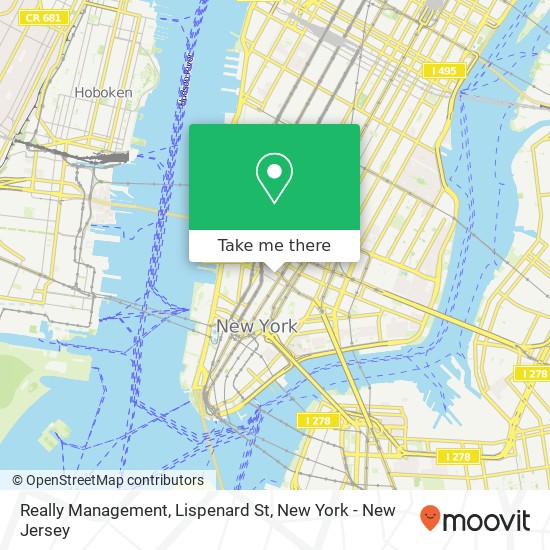 Mapa de Really Management, Lispenard St