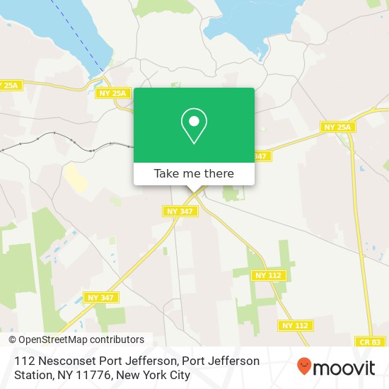 Mapa de 112 Nesconset Port Jefferson, Port Jefferson Station, NY 11776