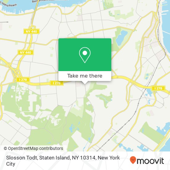 Mapa de Slosson Todt, Staten Island, NY 10314