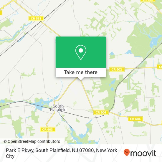 Park E Pkwy, South Plainfield, NJ 07080 map