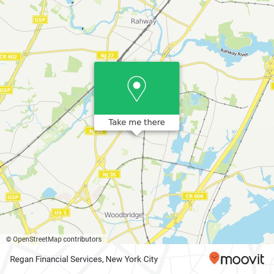 Mapa de Regan Financial Services