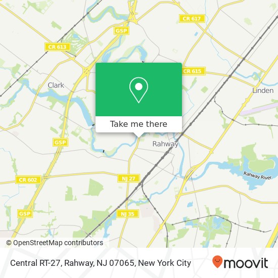 Central RT-27, Rahway, NJ 07065 map