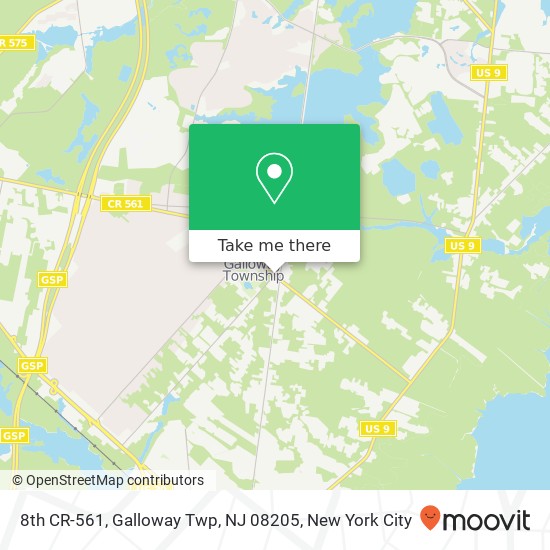 8th CR-561, Galloway Twp, NJ 08205 map
