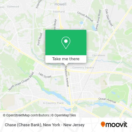 Chase (Chase Bank) map