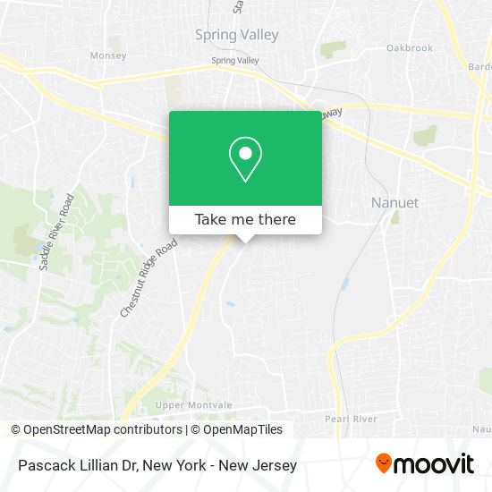 Pascack Lillian Dr map