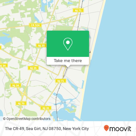 Mapa de The CR-49, Sea Girt, NJ 08750