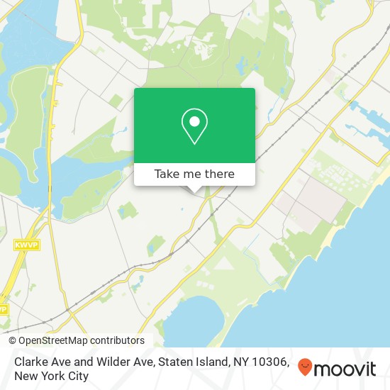 Mapa de Clarke Ave and Wilder Ave, Staten Island, NY 10306