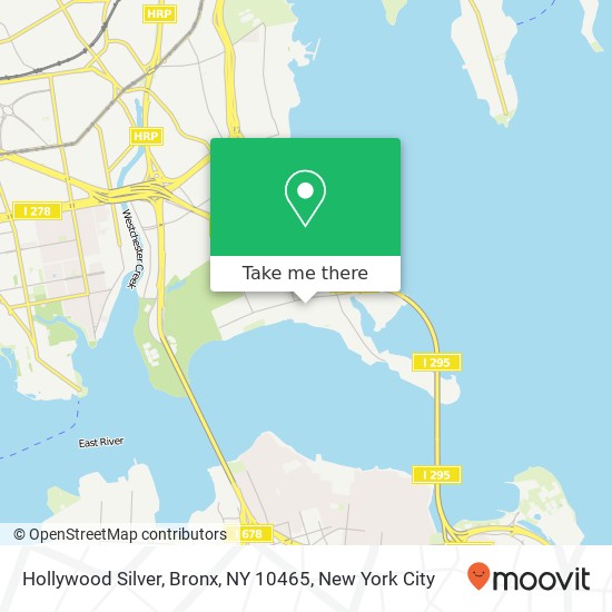 Mapa de Hollywood Silver, Bronx, NY 10465