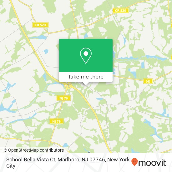 Mapa de School Bella Vista Ct, Marlboro, NJ 07746