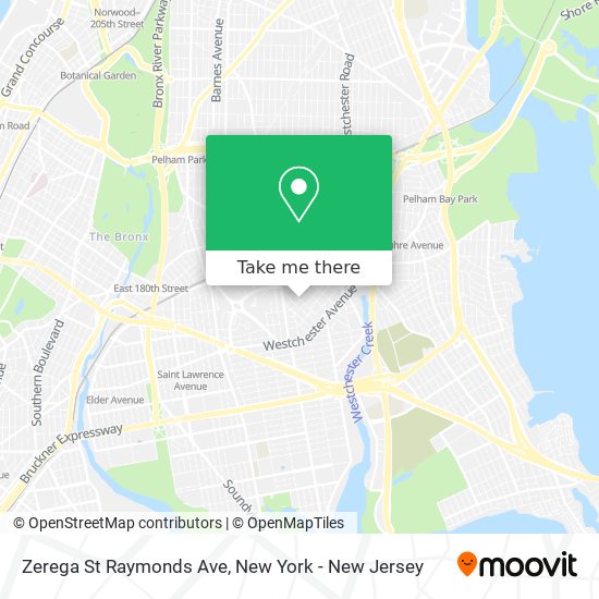 Mapa de Zerega St Raymonds Ave