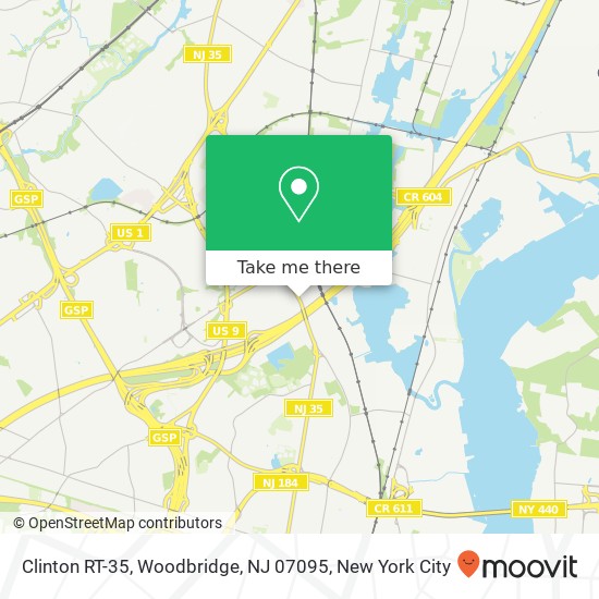 Clinton RT-35, Woodbridge, NJ 07095 map