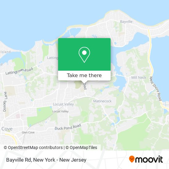 Bayville Rd map