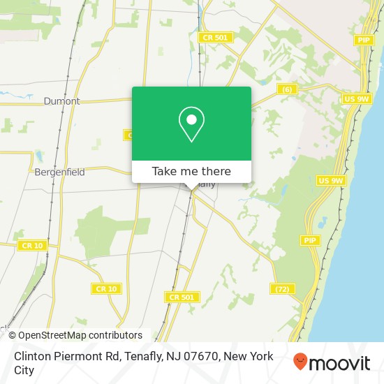 Clinton Piermont Rd, Tenafly, NJ 07670 map