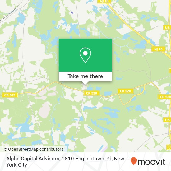 Alpha Capital Advisors, 1810 Englishtown Rd map