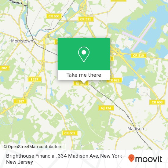 Mapa de Brighthouse Financial, 334 Madison Ave