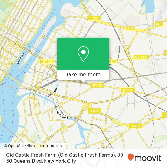 Old Castle Fresh Farm (Old Castle Fresh Farms), 39-50 Queens Blvd map