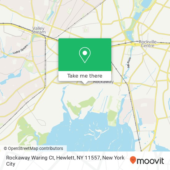 Mapa de Rockaway Waring Ct, Hewlett, NY 11557