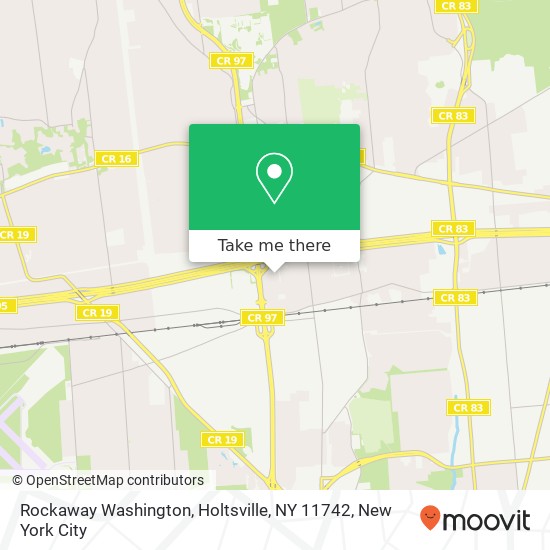 Mapa de Rockaway Washington, Holtsville, NY 11742