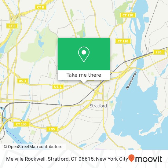 Mapa de Melville Rockwell, Stratford, CT 06615