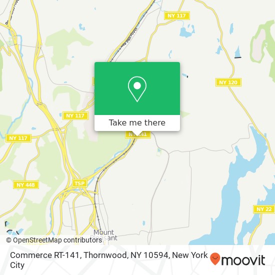 Mapa de Commerce RT-141, Thornwood, NY 10594