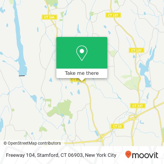 Freeway 104, Stamford, CT 06903 map