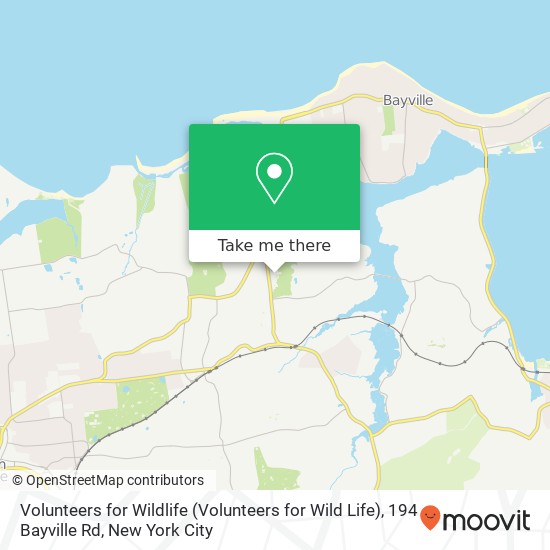 Volunteers for Wildlife (Volunteers for Wild Life), 194 Bayville Rd map