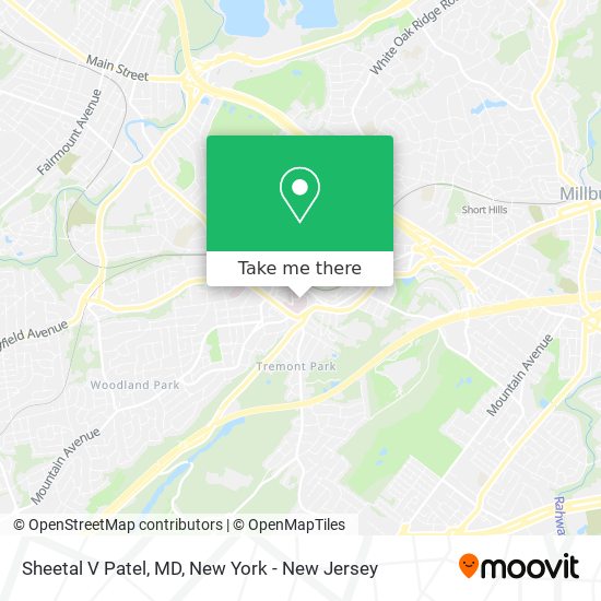 Sheetal V Patel, MD map