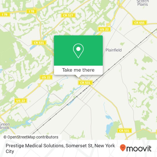 Mapa de Prestige Medical Solutions, Somerset St