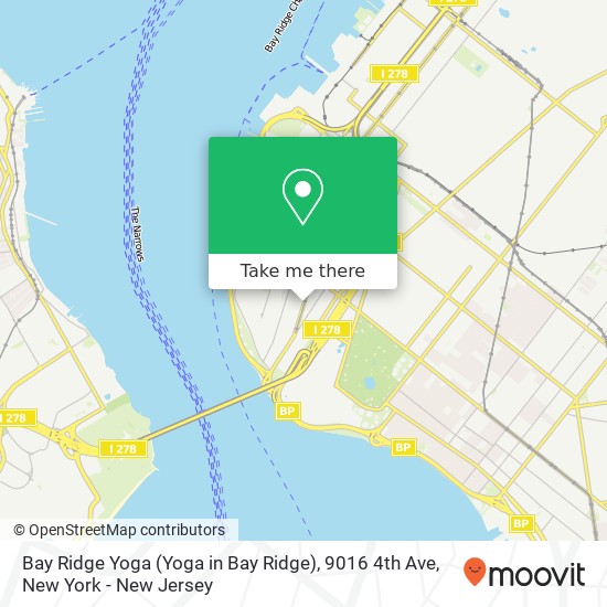 Mapa de Bay Ridge Yoga (Yoga in Bay Ridge), 9016 4th Ave