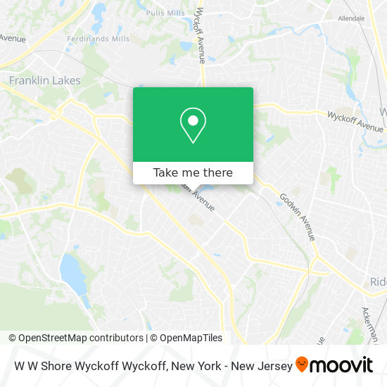 Mapa de W W Shore Wyckoff Wyckoff