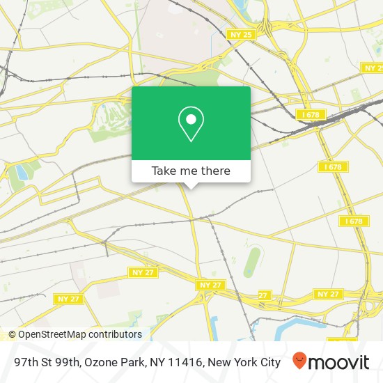 97th St 99th, Ozone Park, NY 11416 map
