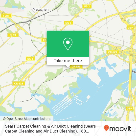 Mapa de Sears Carpet Cleaning & Air Duct Cleaning (Sears Carpet Cleaning and Air Duct Cleaning), 160 Fieldcrest Ave