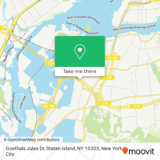 Goethals Jules Dr, Staten Island, NY 10303 map