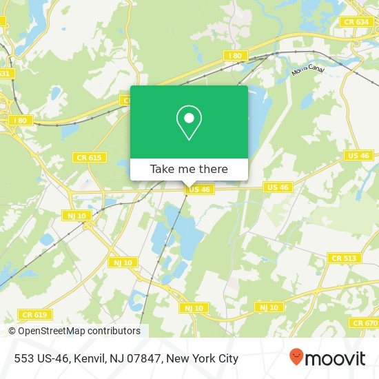 Mapa de 553 US-46, Kenvil, NJ 07847