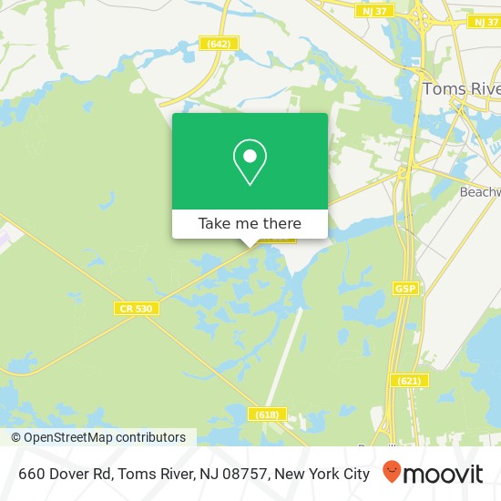 660 Dover Rd, Toms River, NJ 08757 map