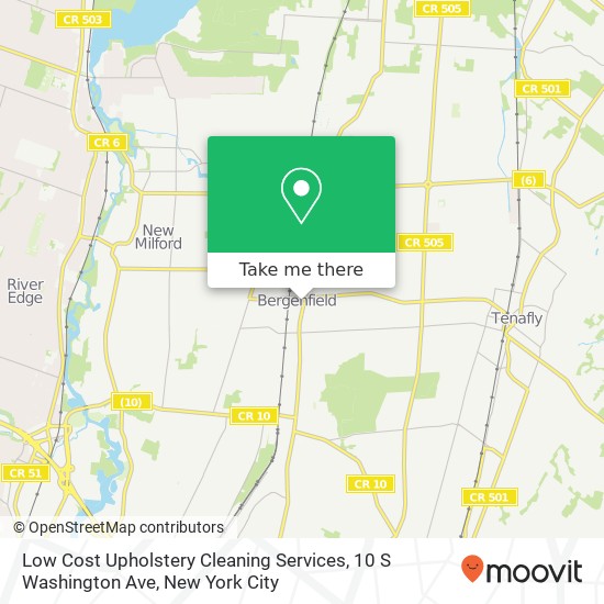 Mapa de Low Cost Upholstery Cleaning Services, 10 S Washington Ave