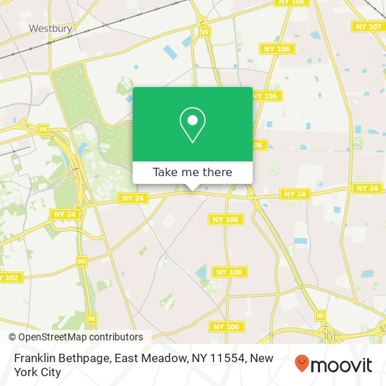 Franklin Bethpage, East Meadow, NY 11554 map