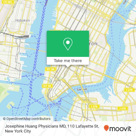 Josephine Huang Physicians MD, 110 Lafayette St map