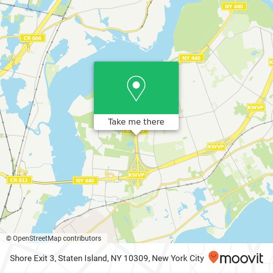 Shore Exit 3, Staten Island, NY 10309 map