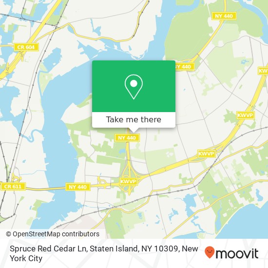 Spruce Red Cedar Ln, Staten Island, NY 10309 map
