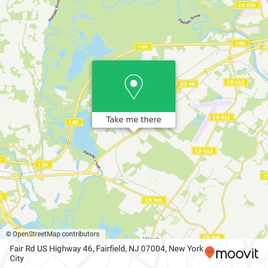 Mapa de Fair Rd US Highway 46, Fairfield, NJ 07004